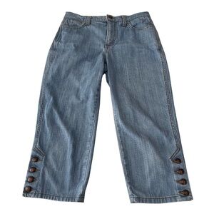 Not Your Daughters Jeans NYDJ Light‎ Wash Capri Fit Jeans-Style 714L